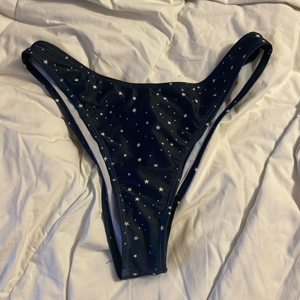 adorable starry blue bikini bottoms